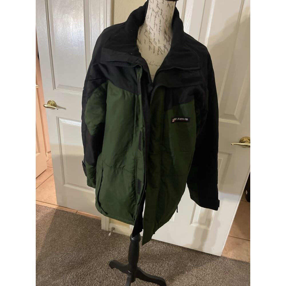 Vintage Polo Ralph Lauren Heavyweight Two-Tone Green & Black Jacket – Size M